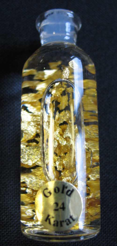 Bottle with Gold Flakes