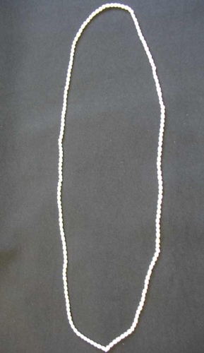 Perlenkette 90 cm endlos weiss