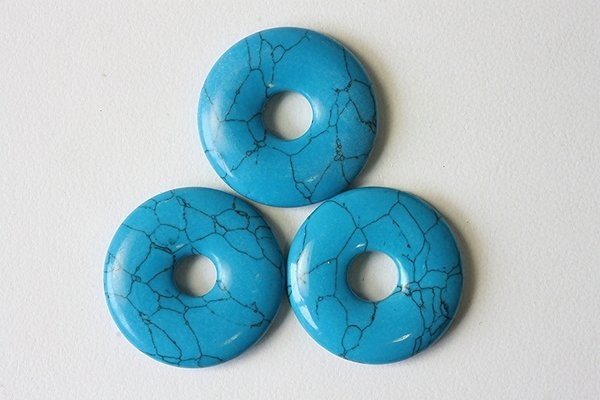 Donut rec. Türkis - 3 cm Durchmesser