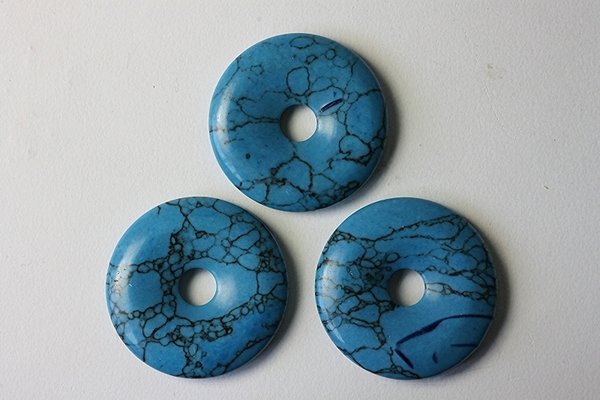 Donut rec. Türkis - 4 cm Durchmesser