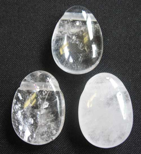 Drumstone Pendant - Crystal