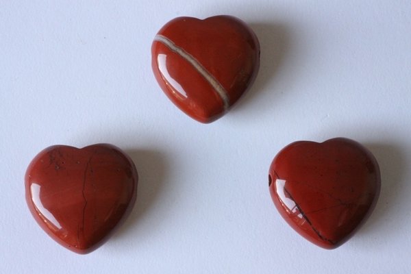 Heart Pendant - Red Jasper