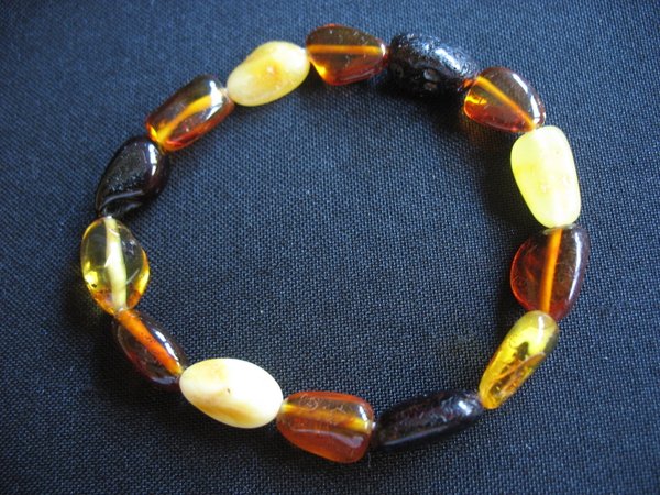 Amber - Bracelet - Nugget mixed color