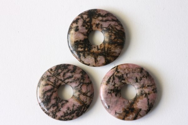 Donut Rhodonit - 3 cm Durchmesser