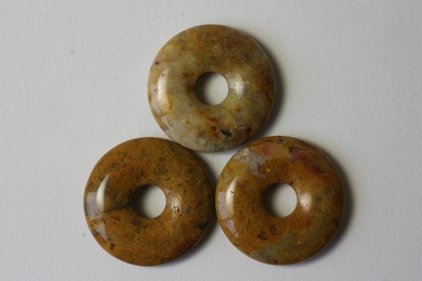 Donut Crazy-Lace-Achat - 3 cm Durchmesser