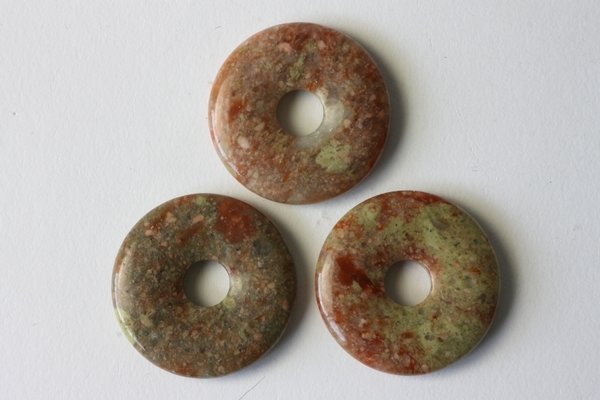 Donut Epidot / Unakit - 3 cm Durchmesser