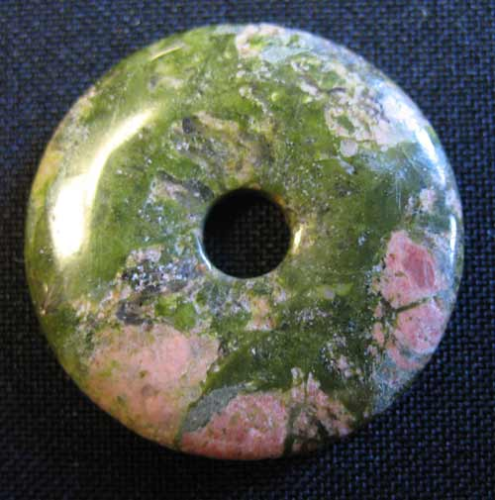 Donut Epidot / Unakit - 3 cm Durchmesser