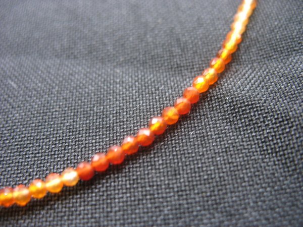 Carnelian Necklace 2 mm