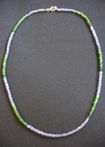 Tanzanite - Tsavorite Necklace
