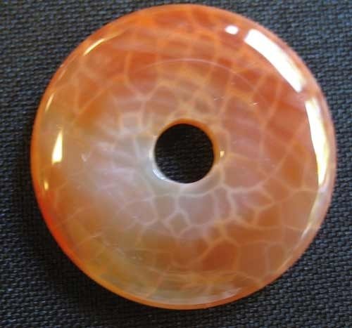 Donut Feuerachat - 3 cm Durchmesser