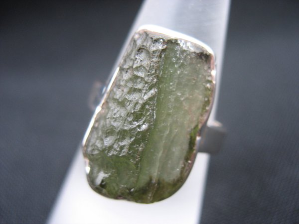 Moldavite Ring - Number 2 - Size 16,8 mm