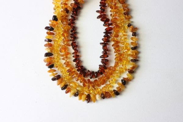 Small Amber Necklace - mixed colours