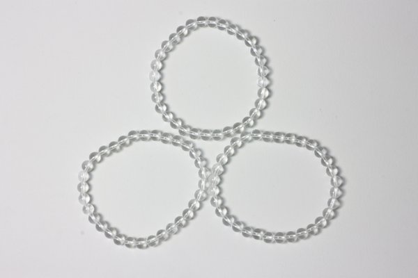 Kugelarmband 6 mm - Bergkristall