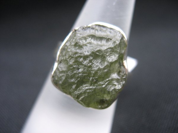 Moldavite Ring - Size 16,8 mm