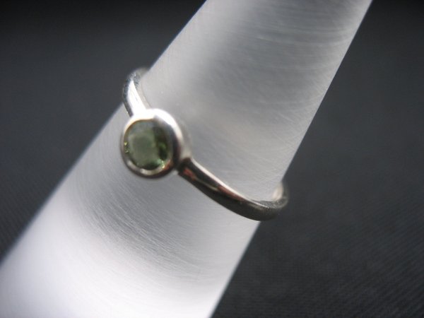 Moldavite Ring - Size 16,5 mm